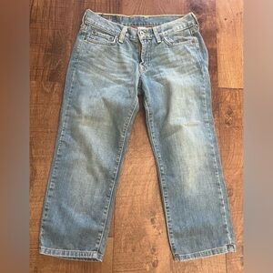 Lucky brand sugar jeans crop by gene Montesano sz 26 waist/2